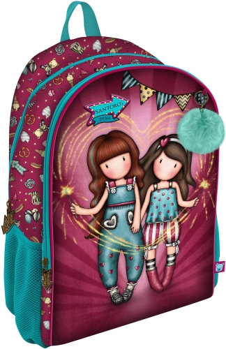 Картинка Рюкзак с карманом на молнии Gorjuss Fairground Fireworks Санторо для девочек SL1109GJ07 5018997637548