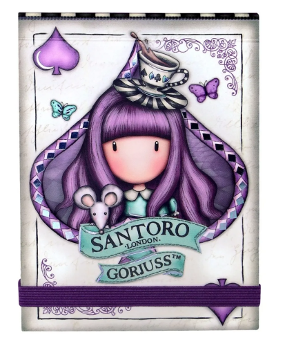 Картинка МИНИ-Блокнот 11 Х 8 Х 1 см для записей Gorjuss Wonderland A Little More Tea Санторо для девочек SL1121GJ02 5018997634196