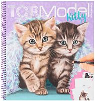Картинка Альбом для творчества и рисования с наклейками Котята TOPModel Create Your Kitty Топ модель раскраска Создай котенка для девочек 0411133/0011133 4010070465490