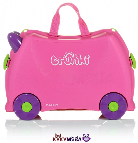 Картинка Детский чемодан Trixie розовый на колесиках Trunki 0061-GB01-P1 5055192200061 фото 2