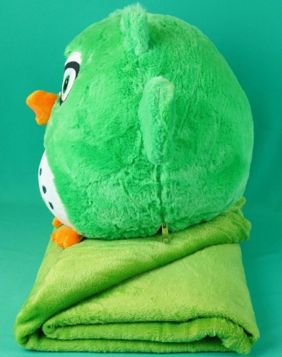 Картинка Мягкая игрушка Сова с пледом 28 см (зеленая) ТО-МА-ТО DL402813002GN 4610136046191 фото 4