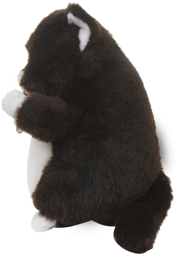 Картинка Игрушка мягкая Толстый кот 16 см (горький шоколад) Lapkin AT365257 4627093652570 фото 4