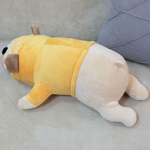 Картинка Мягкая игрушка Собака Мопс 45 см в желтой толстовке ТО-МА-ТО DL404513423Y 4610136046733 фото 3