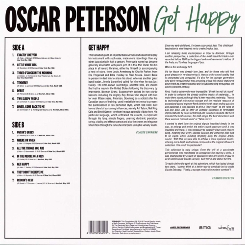 Картинка Oscar Peterson Get Happy (LP) Dreyfus Jazz Music 402127 4050538484021 фото 2