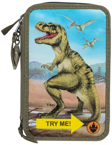 Картинка Пенал с наполнением и подсветкой Dino World Динозавр 0410642/0010642 4010070414153 фото 5