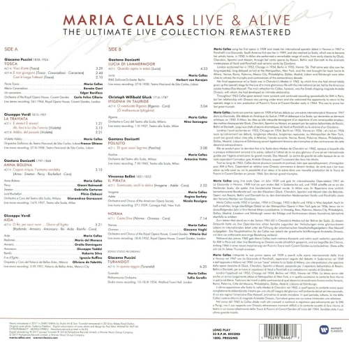 Картинка Maria Callas Live & Alive The Ultimate Live Collection Remastered (LP) Parlophone Music 393820 190295844677 фото 3