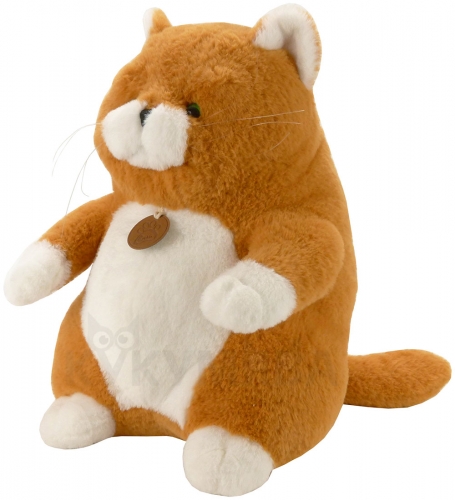 Картинка Игрушка мягкая Толстый кот 33 см (рыжий) Lapkin AT365270 4627093652709 фото 5