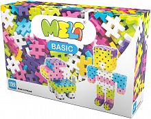 Картинка Конструктор пластиковый Meli Basic Розовый (150 элементов) 18,5 x 5 x 12 см Meli 50020 5902431290119