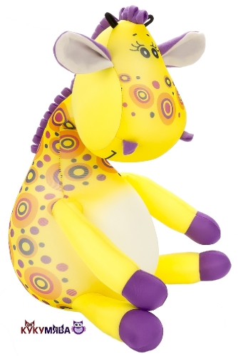 Картинка Антистрессовая игрушка Жираф Жозефина желтый 40*14 см Штучки, к которым тянутся ручки 14аси43ив-2 4660003725773