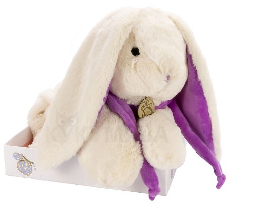 Картинка Игрушка мягкая Кролик 45 см (белый/фиолетовый) Lapkin AT365050 4627093650507