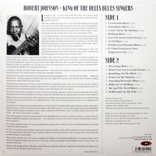 Картинка Robert Johnson King Of The Delta Blues Singers (LP) Not Now Music 401557 5060348582441 фото 3