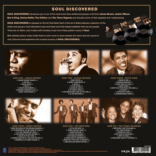 Картинка Soul Discovered 6 Legends Back To Back On 3 Unique Albums (3LP) Bellevue Music 401619 5711053020154 фото 3