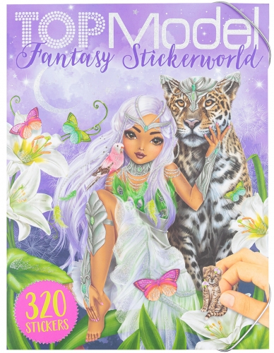 Картинка Альбом для творчества с блестящими наклейками Fantasy Model Stickerworld TOPModel для девочек 0411668/0011668 4010070596156