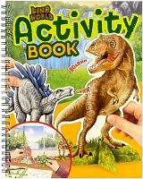 Картинка Альбом для игр и раскрашивания Динозавры с картонными фигурками Dino World Activity Book 046640/006640 4010070349127