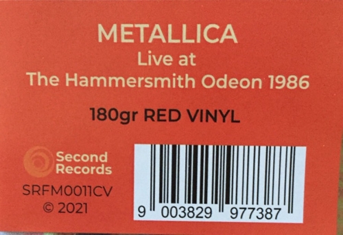Картинка Metallica Live At The Hammersmith Odeon London 1986 Red Vinyl (LP) Second Records 401782 9003829977387 фото 4