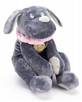 Картинка Игрушка мягкая Собака 30 см (серая/розовая) Lapkin AT365208 4627093652082