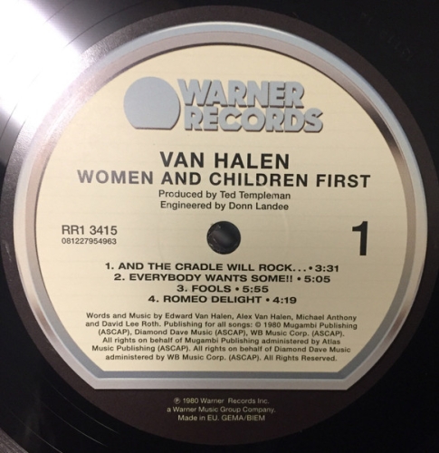 Картинка Van Halen Women And Children First (LP) Warner Music 401722 081227954963 фото 4