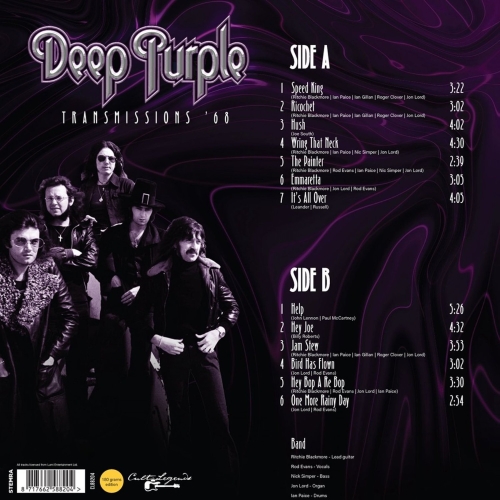 Картинка Deep Purple Transmissions '68 Live Radio Broadcast (LP) Cult Legends Music 402043 8717662588204 фото 3