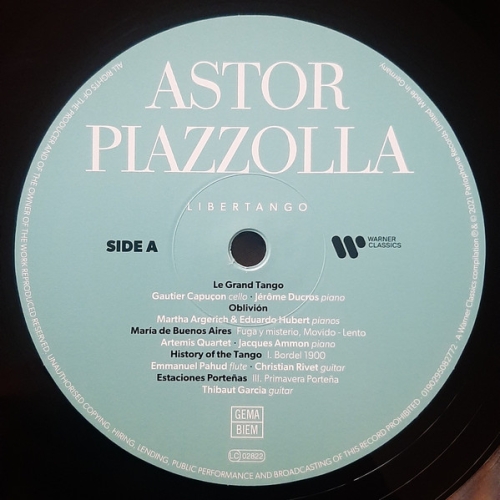 Картинка Astor Piazzolla Libertango (LP) Warner Classics 399902 0190295082772 фото 3