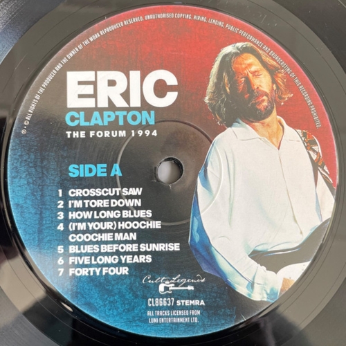 Картинка Eric Clapton The Forum 1994 Live Radio Broadcast (LP) Cult Legends Music 402041 8717662586637 фото 4