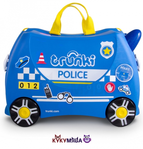 Картинка Детский чемодан Полицейская машина Перси Trunki 0323-GB01 5055192203239 фото 4