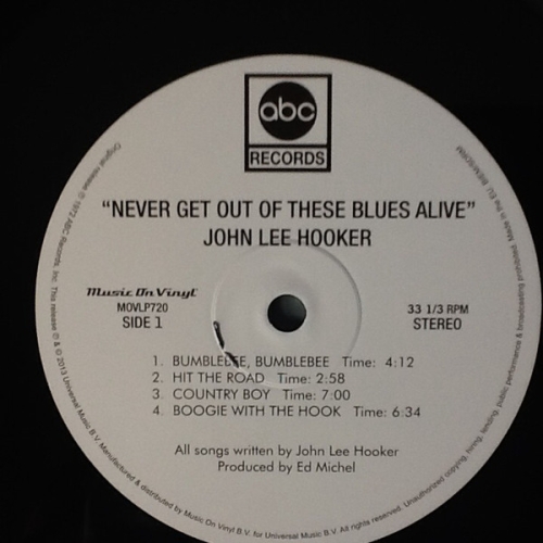 Картинка John Lee Hooker Never Get Out Of These Blues Alive (LP) MusicOnVinyl 401670 600753415160 фото 8