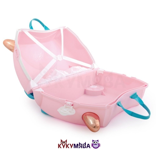 Картинка Детский чемодан Фламинго Флосси на колесиках Trunki 0353-GB01 5055192203536 фото 3