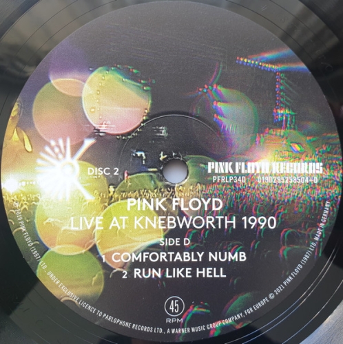 Картинка Pink Floyd Live At Knebworth 1990 (2LP) Pink Floyd Records Music 400253 190295258504 фото 9