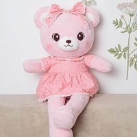 Картинка Мягкая игрушка Медведь 55 см в розовом платье ТО-МА-ТО AE405511412P 4610136043930