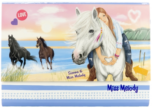Картинка Папка Miss Melody с набором для писем голубая 046567/006567 4010070324179