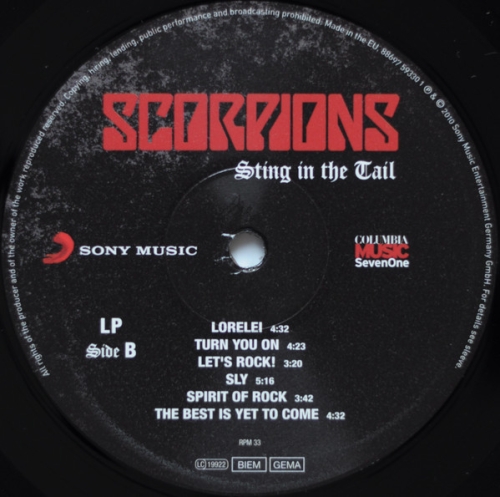 Картинка Scorpions Sting in the Tail (LP) Sony Music 401570 886975933013 фото 5