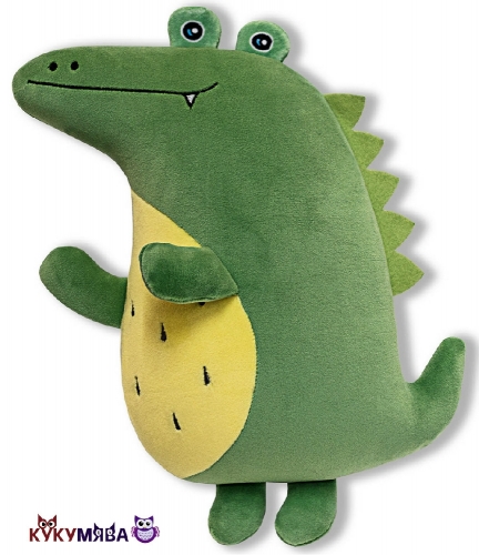 Картинка Антистрессовая игрушка-сплюшка Крокодил 35*23 см Штучки, к которым тянутся ручки 19аси09ив-3 4640019468680