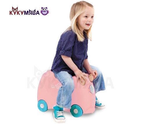 Картинка Детский чемодан Фламинго Флосси на колесиках Trunki 0353-GB01 5055192203536 фото 5