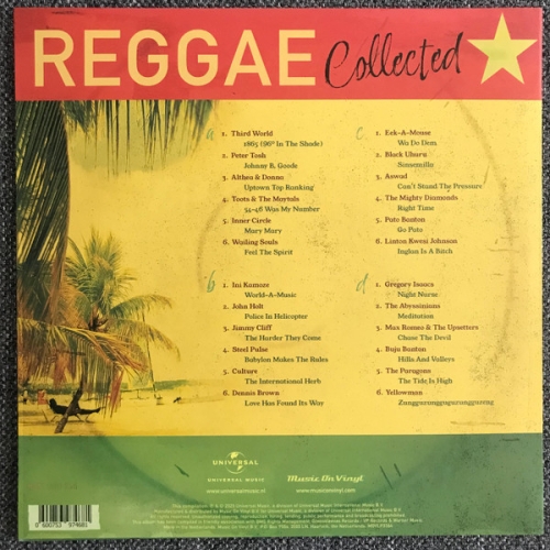 Картинка Reggae Collected Yellow and Green Vinyl (2LP) MusicOnVinyl 401796 600753974681 фото 4