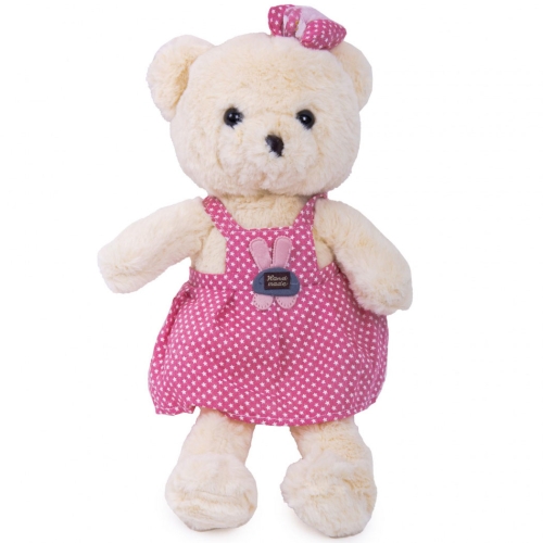 Картинка Мягкая игрушка Медведь 40 см в красно-розовом сарафане ТО-МА-ТО DL404012102R 4610136044852 фото 3