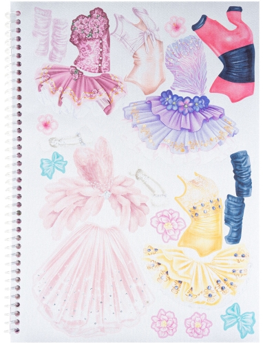Картинка Альбом для творчества и рисования с наклейками TOPModel Create Your Ballerina Балерина Топ Модель балет раскраска для девочек 0411568 4010070586317 фото 8