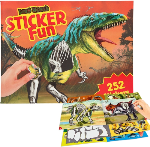 Картинка Альбом для творчества с наклейками Dino World Sticker Fun Создай Динозавра 0411934 4010070611972 фото 2