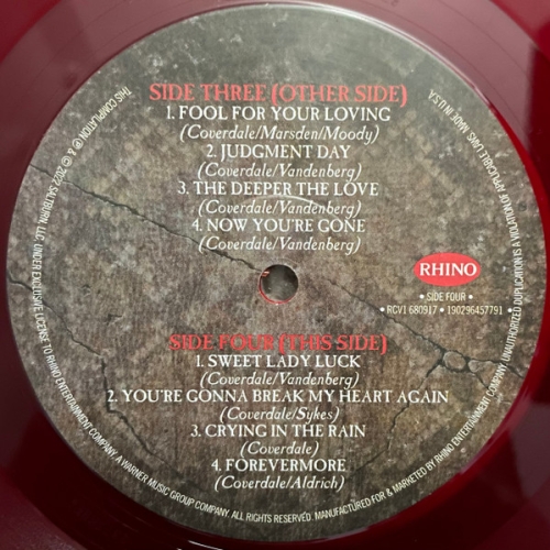 Картинка Whitesnake Greatest Hits Red Vinyl (2LP) Warner Music 401600 190296457791 фото 6