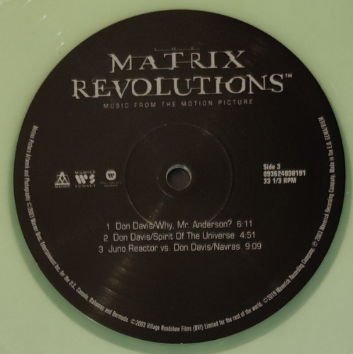 Картинка The Matrix Revolutions Music From The Motion Picture Soundtrack Coloured Vinyl (2LP) Warner Music 399075 093624898207 фото 6