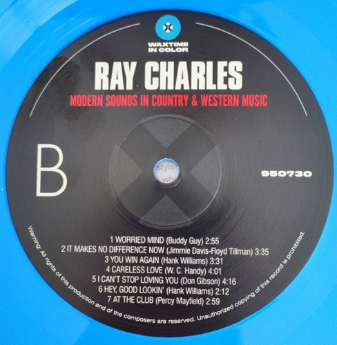 Картинка Ray Charles Modern Sounds In Country And Western Music Blue Vinyl (LP) Waxtime in Color Music 402015 8436559469142 фото 5