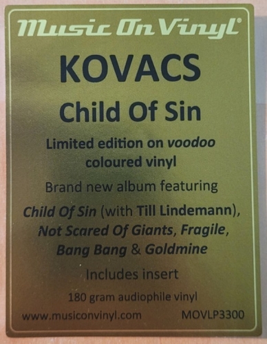 Картинка Kovacs Child Of Sin Voodoo Coloured Vinyl (LP) MusicOnVinyl 401601 8719262027312 фото 3