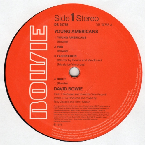 Картинка David Bowie Young Americans (LP) Parlophone 399552 190295990343 фото 4