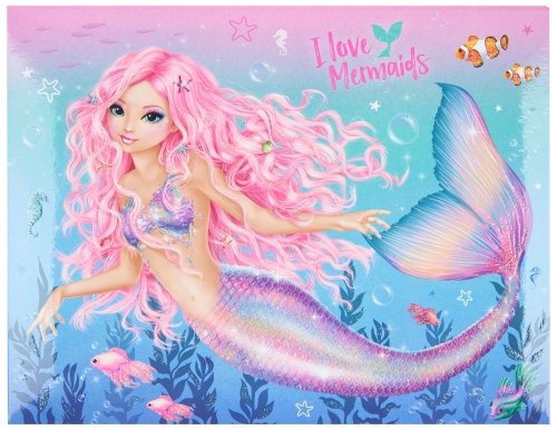Картинка Набор для письма в шкатулке для девочек Fantasy Model Mermaid Русалка Топ модель Карандаши, скрепки, бумага для заметок 0411041 4010070449650 фото 2