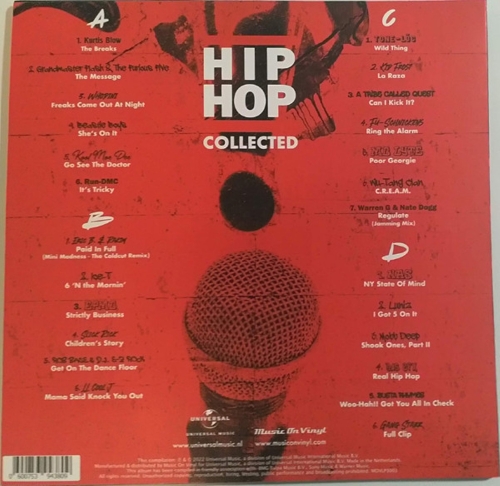 Картинка Hip Hop Collected Various Artists (2LP) MusicOnVinyl 401870 8719262024496 фото 3