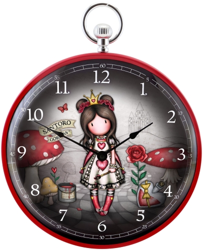 Картинка Часы настенные Gorjuss Wonderland Finding My Way Санторо для девочек Santoro London SL1102GJ01 2011757798377