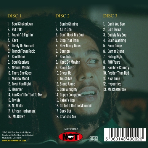 Картинка Bob Marley Featuring The Wailers A Legend 50 Reggae Classics (3CD) NotNowMusic 397983 5060143490026 фото 3