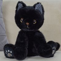Картинка Мягкая игрушка Черный кот 27 см ТО-МА-ТО LH602723001BK 4660185254764
