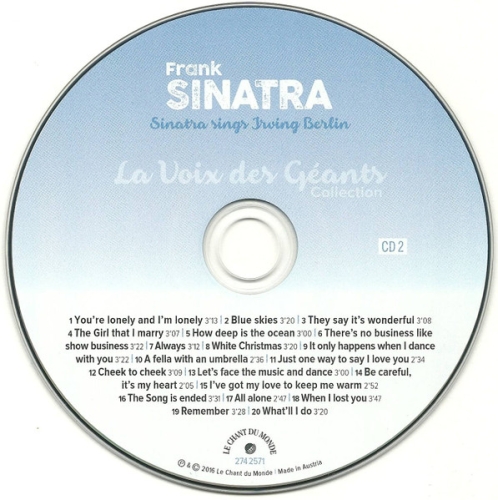 Картинка Frank Sinatra Night & Day - Blue Skies (2CD) Le Chant Du Monde 401779 3149024257025 фото 3