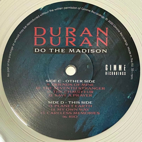 Картинка Duran Duran Do The Madison Clear Vinyl (2LP) Gimme Recordings Music 402121 803341576810 фото 5