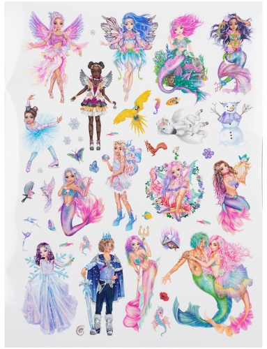 Картинка Альбом для творчества с блестящими наклейками Fantasy Model Stickerworld TOPModel для девочек 0411668/0011668 4010070596156 фото 3